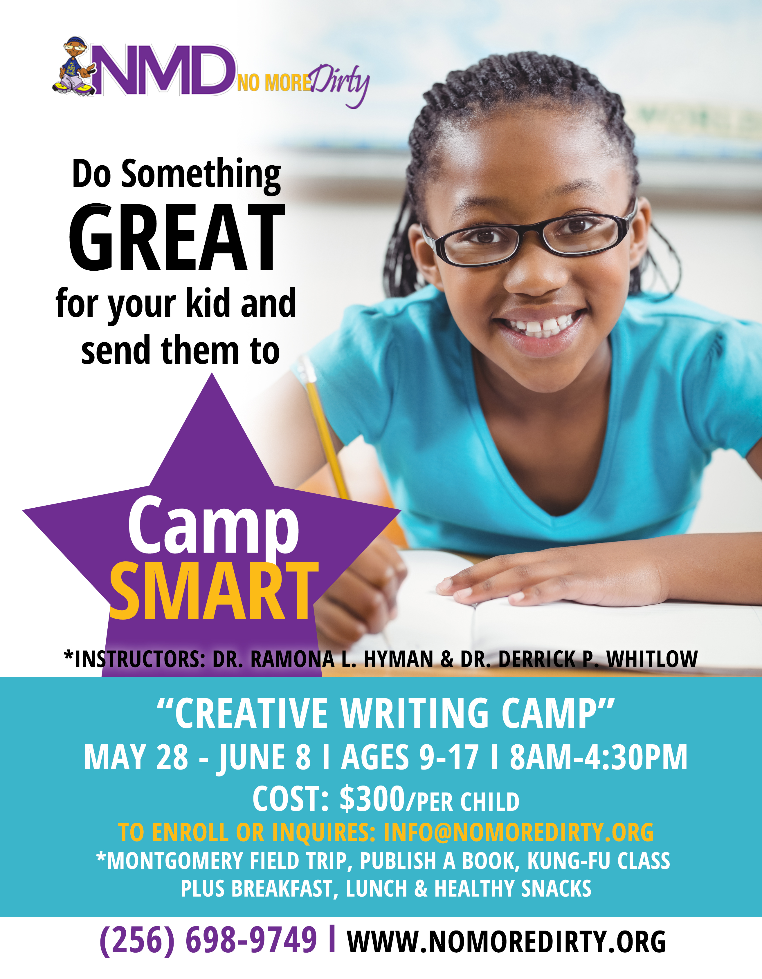No More Dirty: CampSmart "Creative Writing Camp"