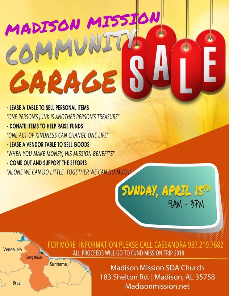 Madison Mission Community Garage Sale