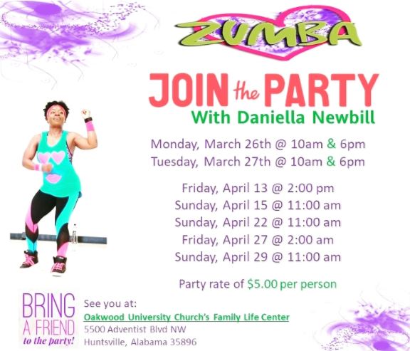 Zumba - Join the Party with Daniella Newbill