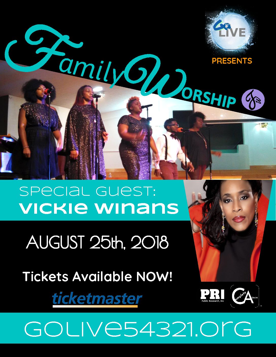 Golive!!! With "Vickie Winans," "Family Worship," "G. Allen Battle"