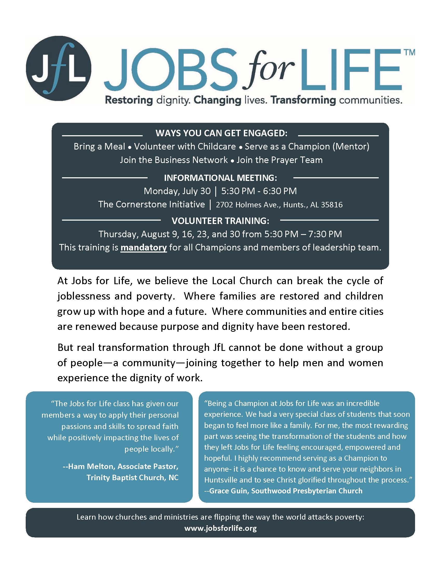 Jobs for Life
