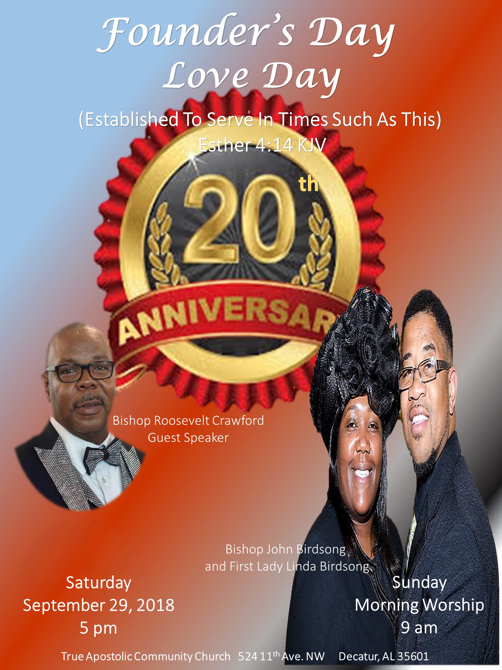 True Apostolic Community Church presents Founders Day and Love Day