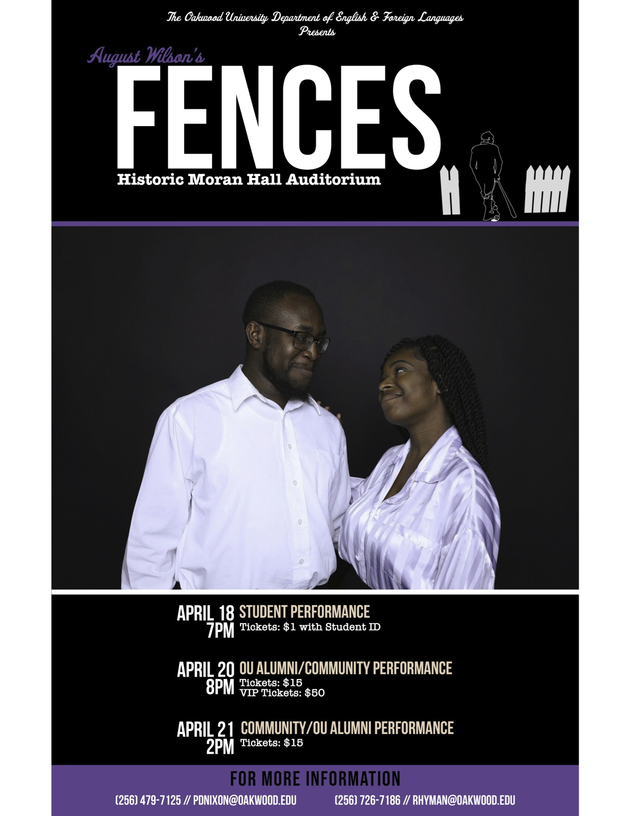 Oakwood University presents August Wilson's "Fences"