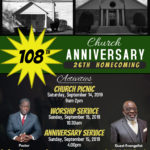 Union Hill P. B. Church 108th Anniversary Announcement