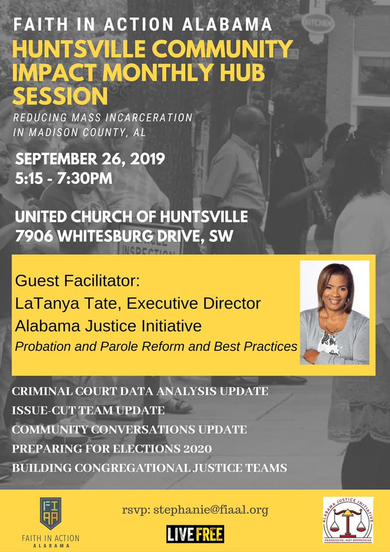 Faith In Action Alabama - Huntsville Community Impact Monthly Hub Session