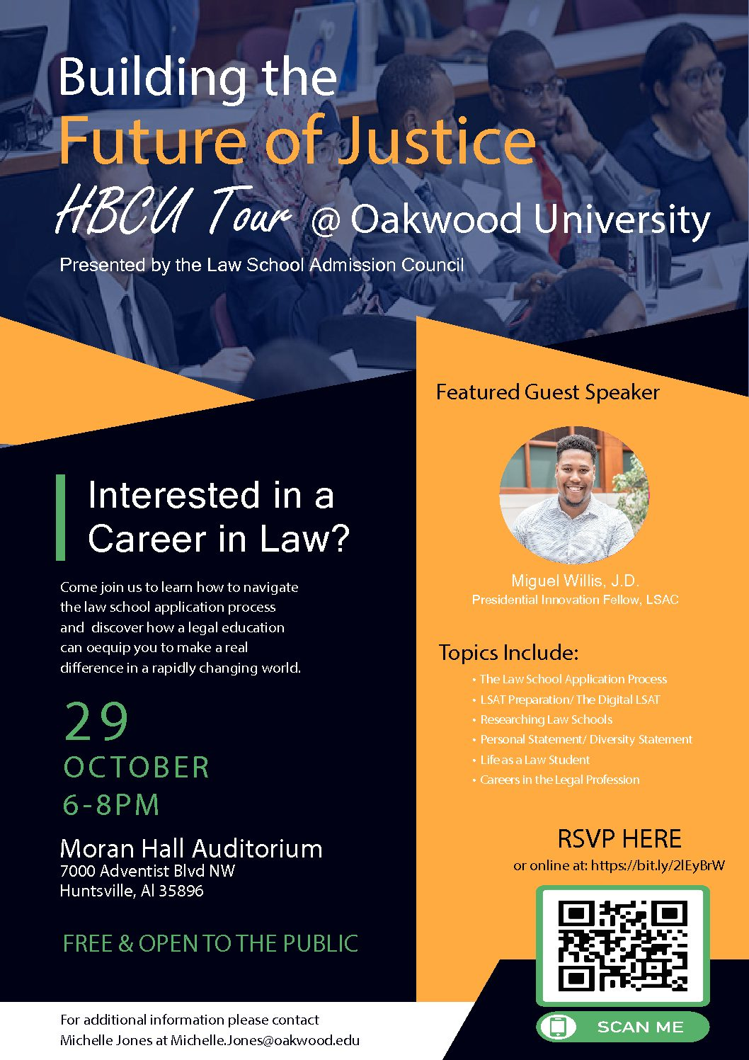 Building the Future of Justice HBCU Tour at Oakwood University
