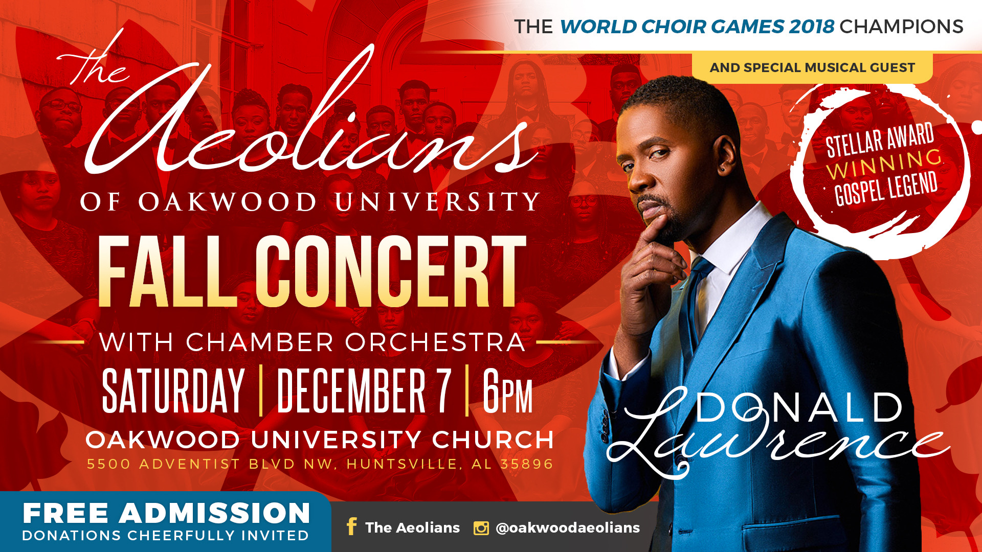 The Aeolians of Oakwood University Fall Concert